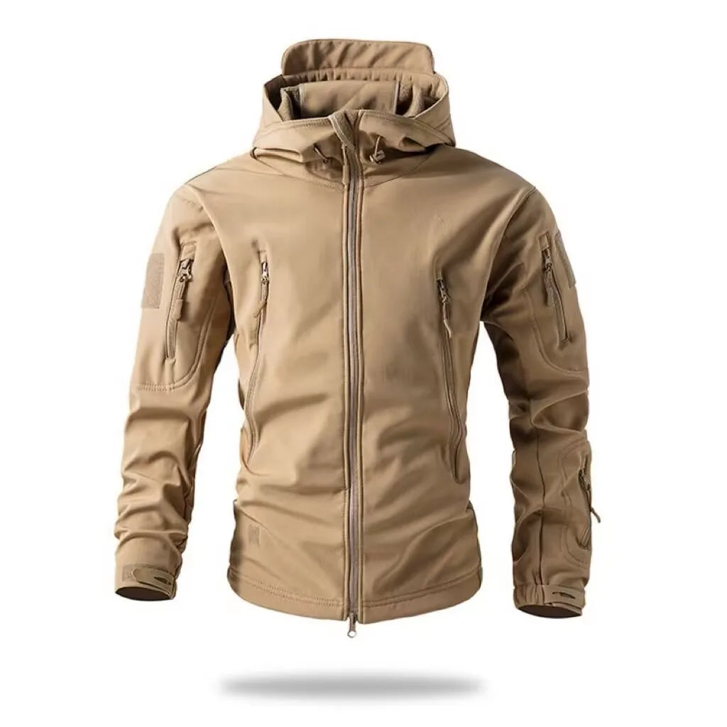 Winter Warm Military Tactical Hiking Jacket – Hooded Fleece Coat